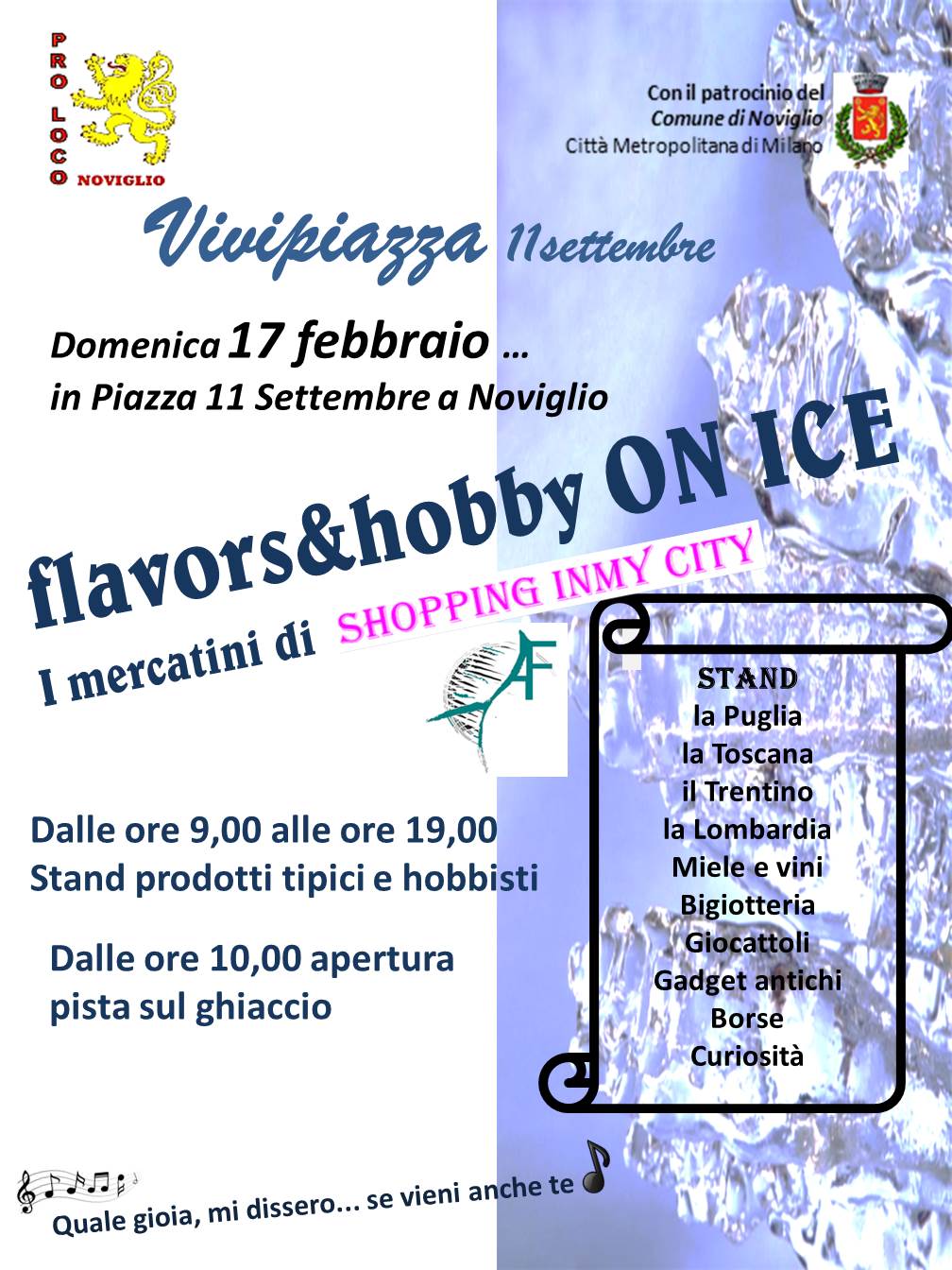 Domenica 17 febbraio 2019 "Flawors & Hobby ON ICE" 
