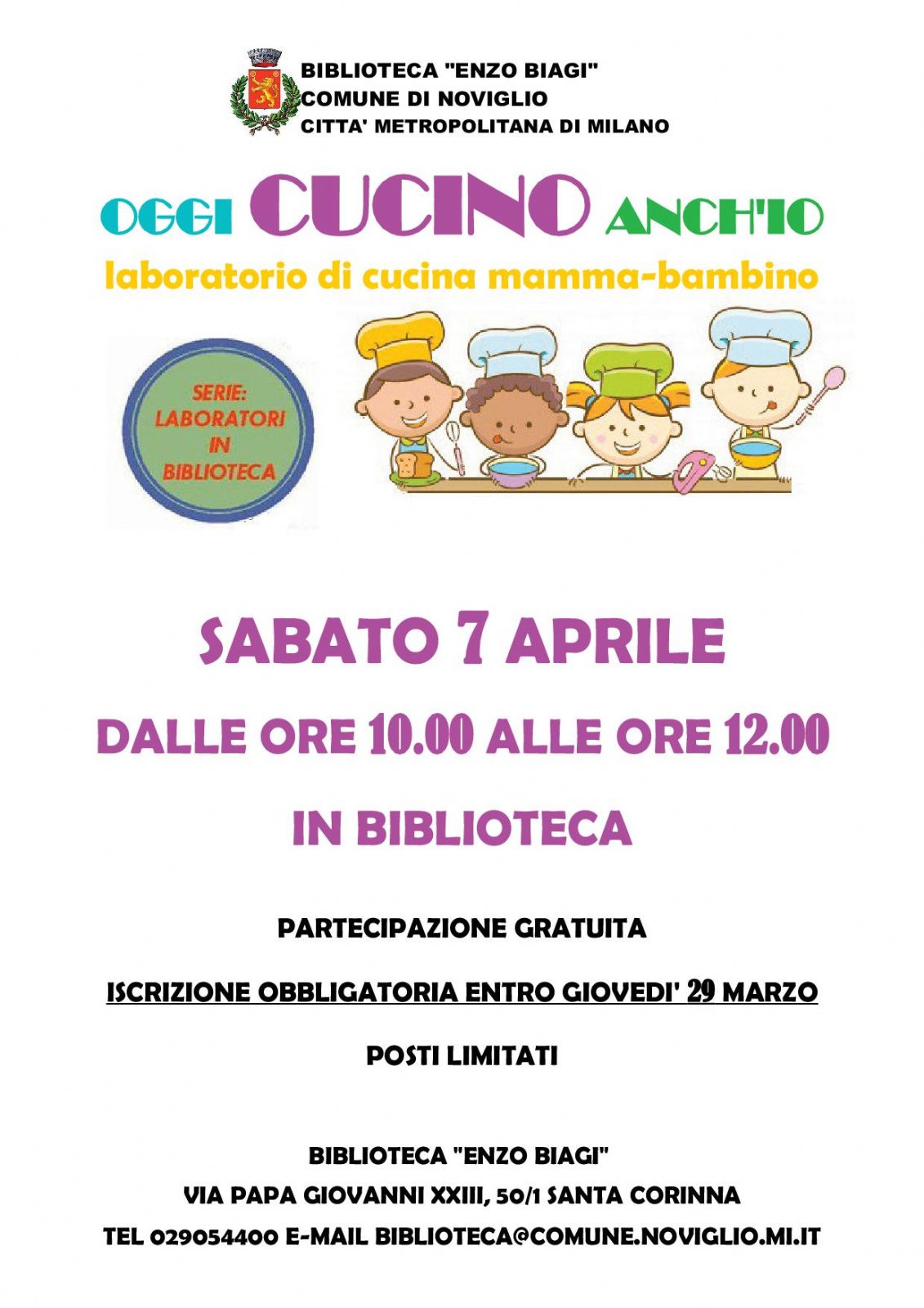 laboratorio di cucina mamma-bambino