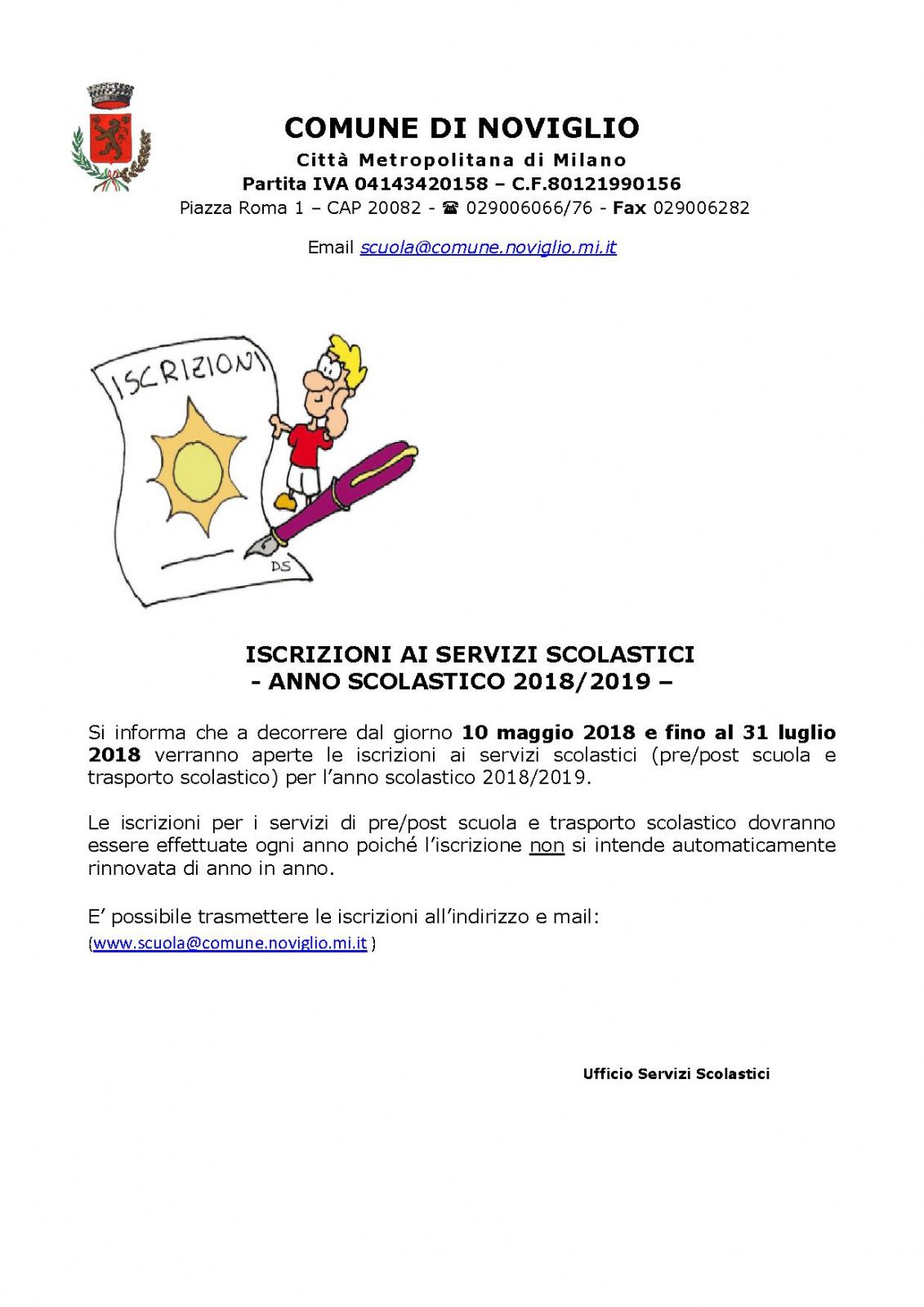 AVVISO-iscrizioni servizi scolastici 2018-2019